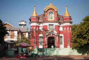 church in captil yangon burma myanmar